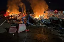 Kijevi piacot ért orosz dróntámadás, ketten meghaltak