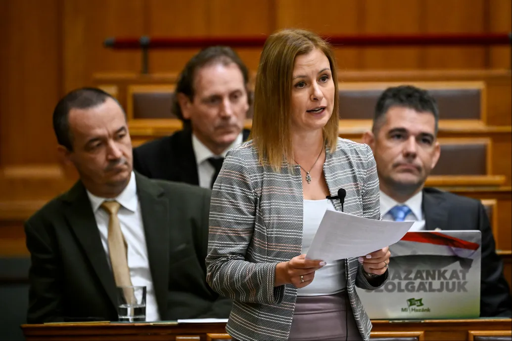 A Mi Hazánk feljelentést tesz, mert a tiszás Csézi Erzsébet helyett más szavazott a parlamentben