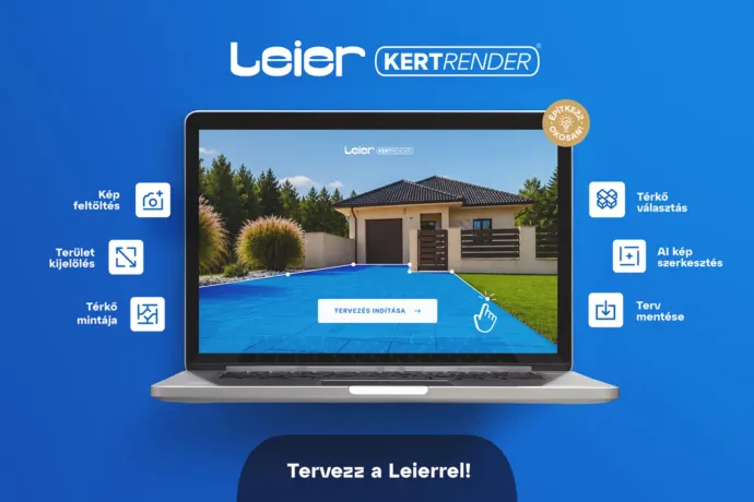 A jövőbe lát a Leier Kertrender AI-os térkőtervezője? (x)