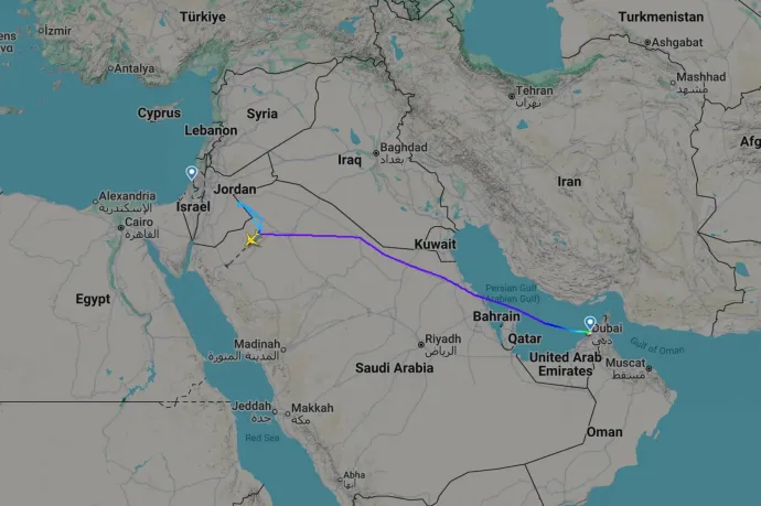 Vészjelzést adott ki egy Dubajból Tel-Avivba tartó repülőgép, kiderült, hogy csak a pilóták verekedtek össze