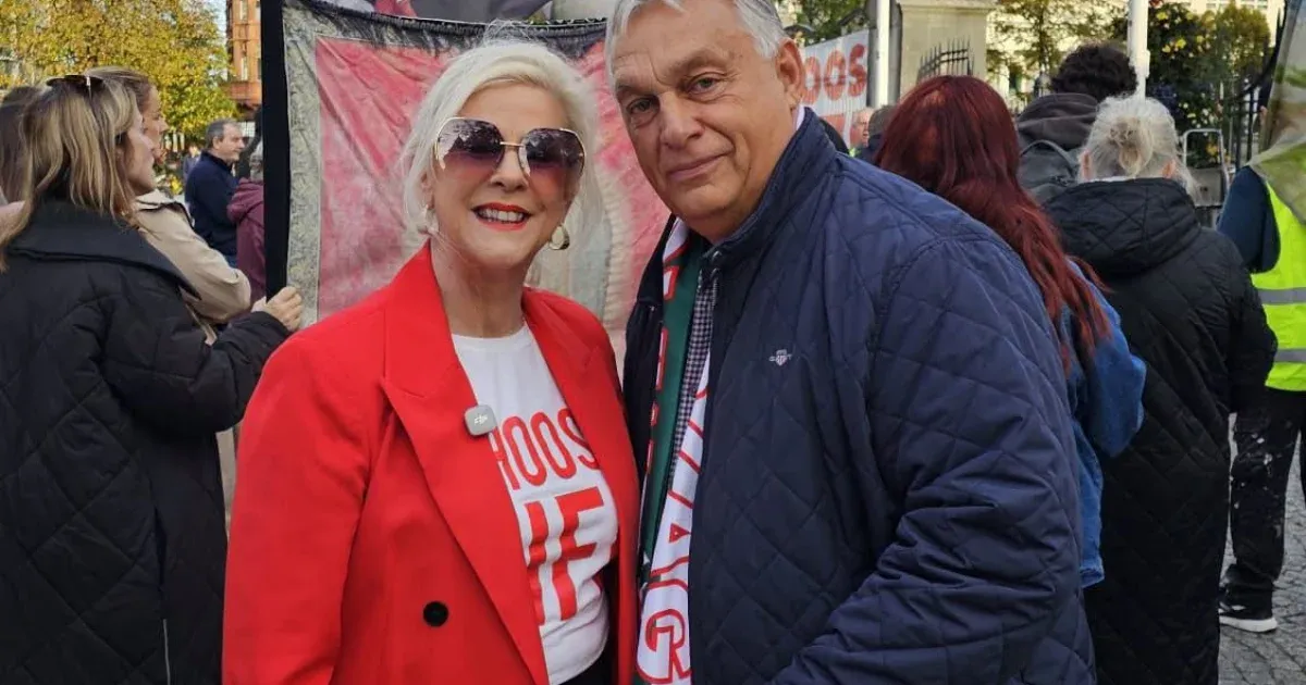 Orbán Viktor abortuszellenes demonstráción vett részt Belfastban Orbán Viktor abortuszellenes demonstráción vett részt Belfastban