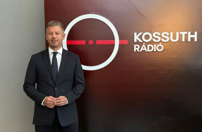 Magyar Péter a közmédiában – Forrás: Magyar Péter Facebook-oldala