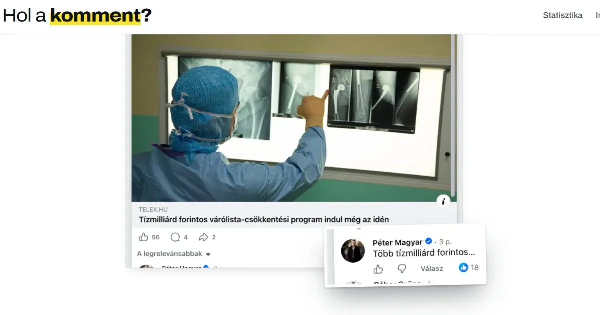 Magyar Péter kommenthadjárata: a legfrissebb statisztikákban Magyar Péter kommenthadjárata: a legfrissebb statisztikákban