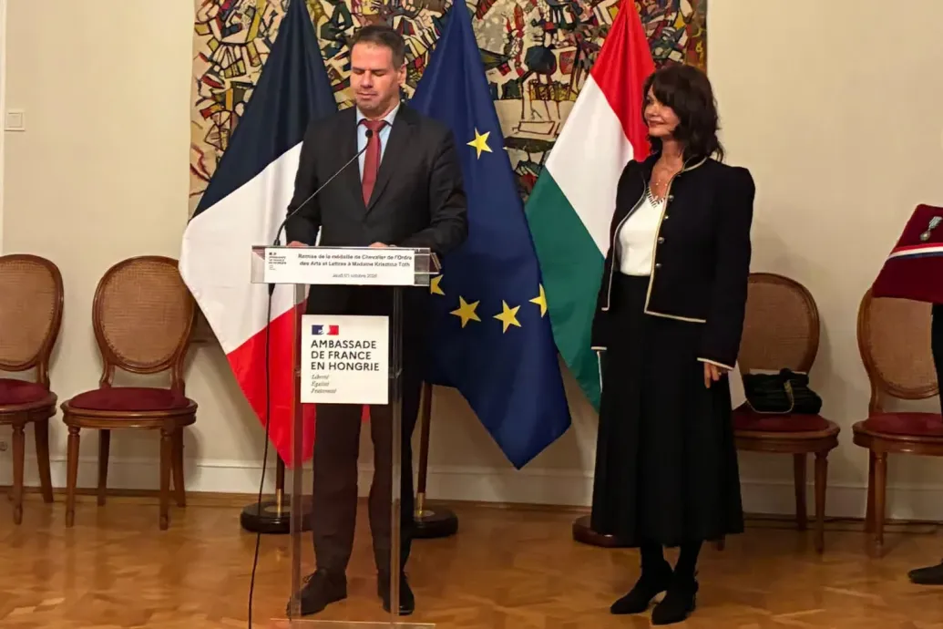 Tóth Krisztina rangos francia kitüntetést kapott