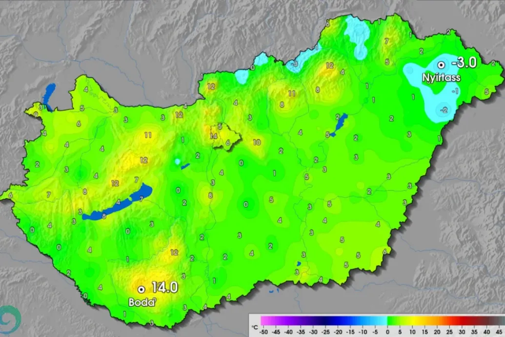 Ön is fázott reggel? Az ősz leghidegebb hajnala volt vasárnap, Nyírtasson -3 fokot mértek