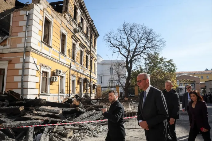 1,3 milliárd eurós védelmi csomagot ad Németország Ukrajnának, jelentette be Merz Kijevben