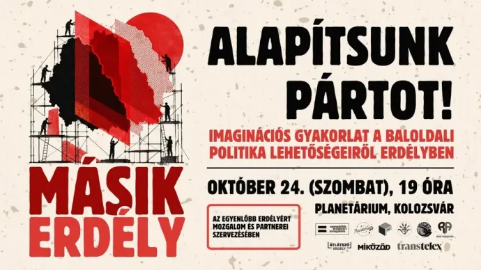Az Egyenlőbb Erdélyért Mozgalom rendezvényének plakátja – Forrás: EEM