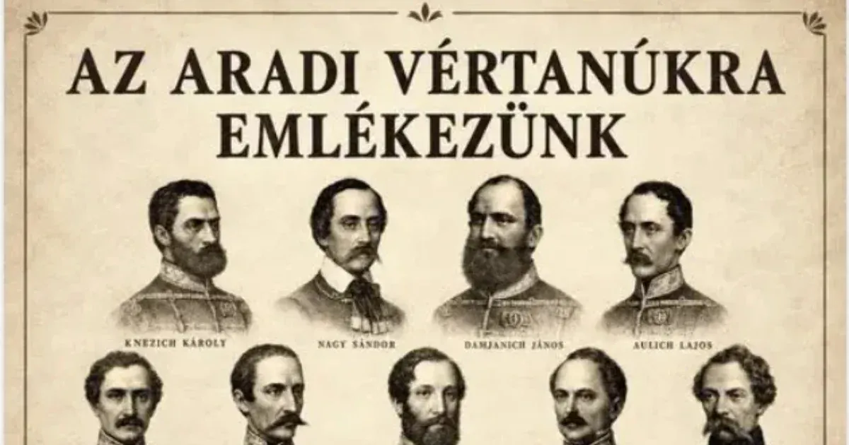 Bocsánat Panyi Miklóstól: A mesterséges intelligencia hibázott az aradi vértanúk tablójával