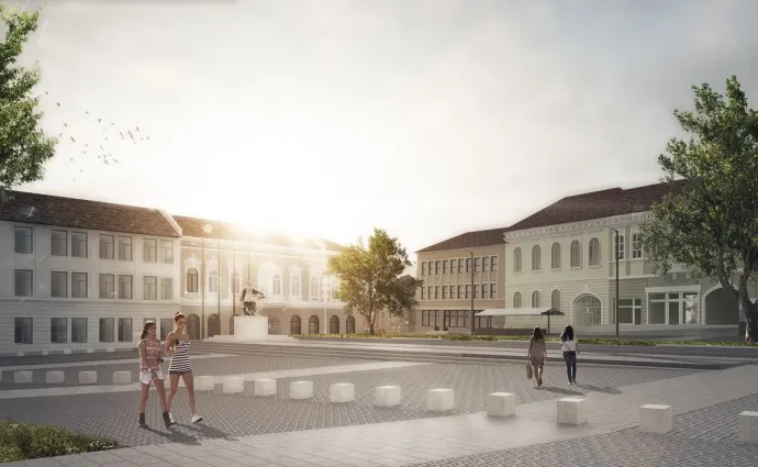 A Gábor Áron tér látványterve – Forrás: Kézdivásárhelyi önkormányzat