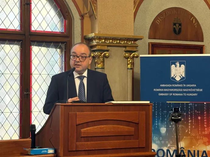 Valentin Naumescu a budapesti román nagykövetségen – Fotó: Valentin Naumescu / Facebook