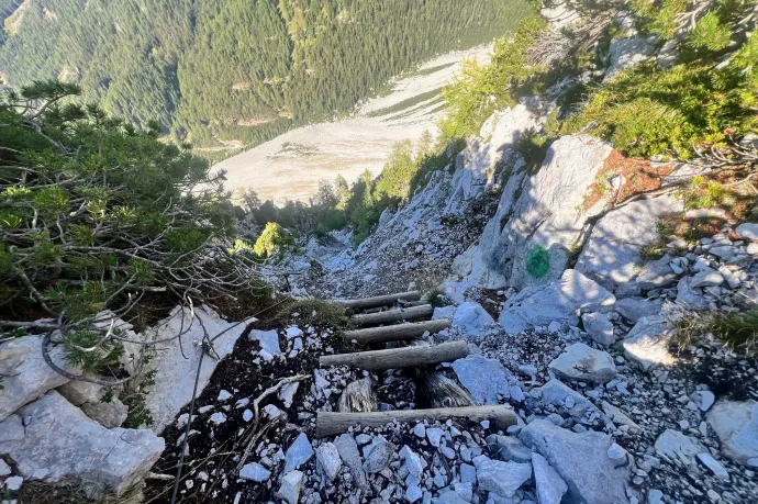 A Hochstuhl ferrata közelről és távolról – Fotó: Tenczer Gábor / Telex
