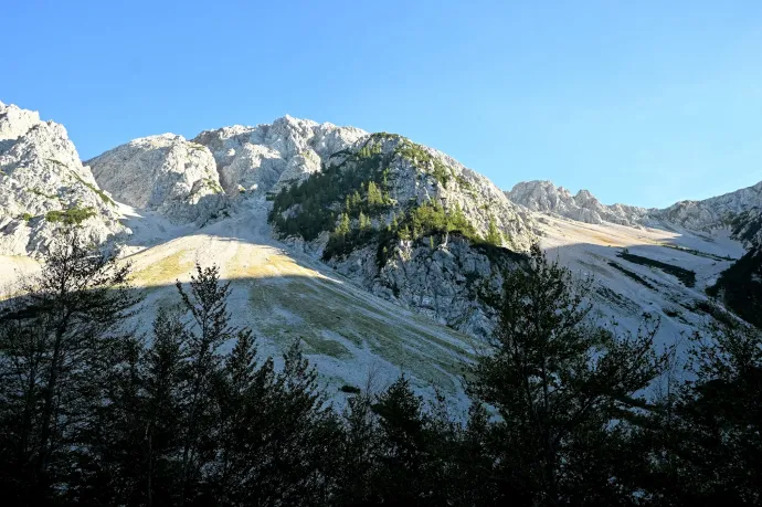 A Hochstuhl ferrata közelről és távolról – Fotó: Tenczer Gábor / Telex