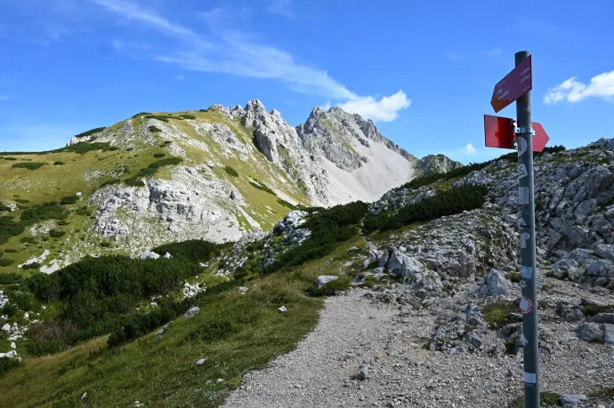 A Klagenfurterhütte, és út a csúcs felé – Fotó: Tenczer Gábor / Telex