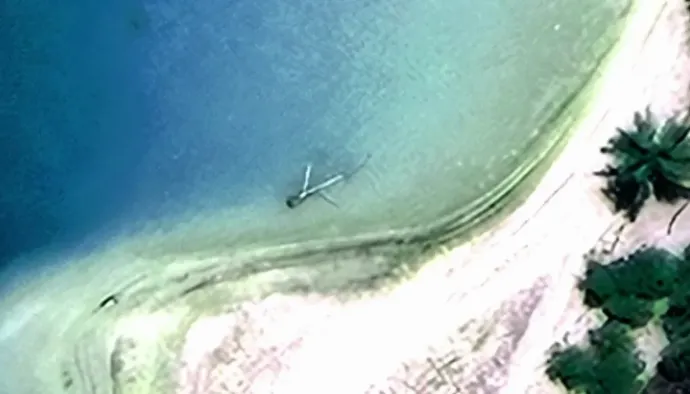A Taira Object elnevezésű tárgy, amiről azt feltételezik, hogy Earhart gépéhez van köze – Forrás: Archaeological Legacy Institute