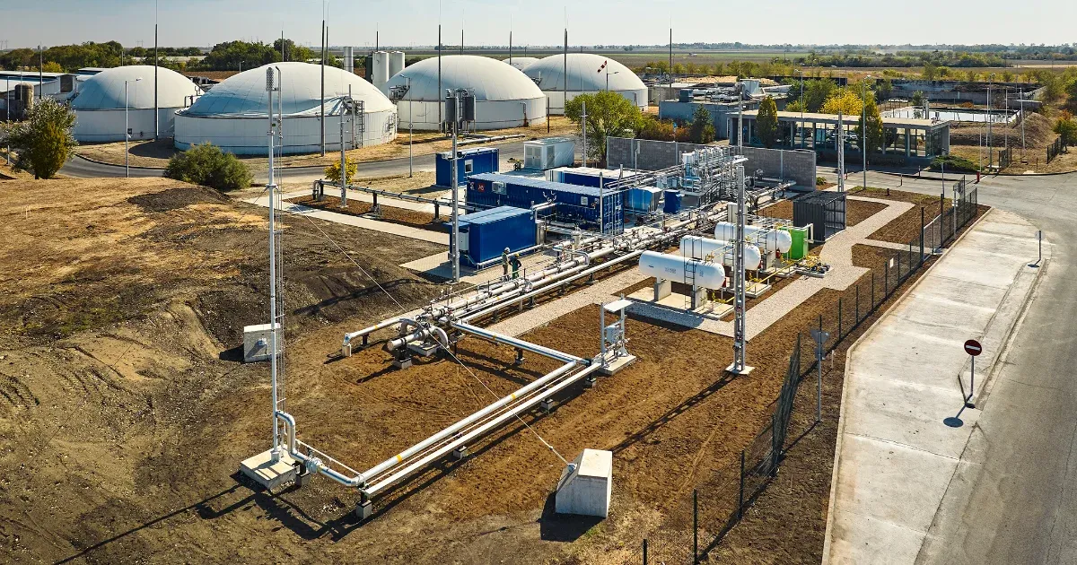 A Mol megnyitotta az első biometánüzemét Szarvason