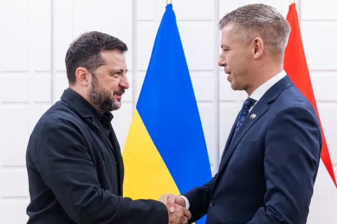 Négyszemközt tárgyalt Zelenszkijjel Magyar Péter
