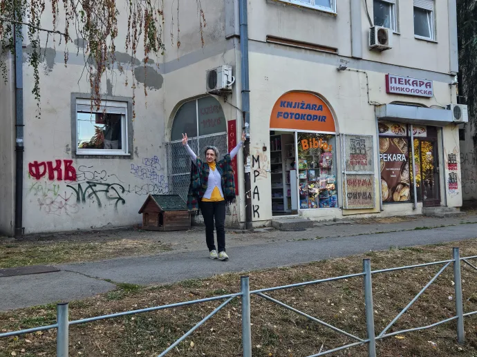 A diákokat támogatók úton-útfélen – Fotó: Molnár Zoltán / Telex