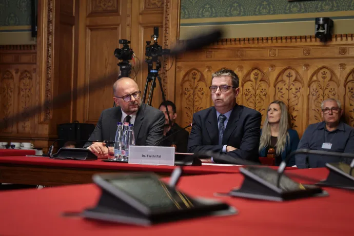 Fürcht Pál a meghallgatáson 2026. október 22-én – Fotó: Huszti István / Telex