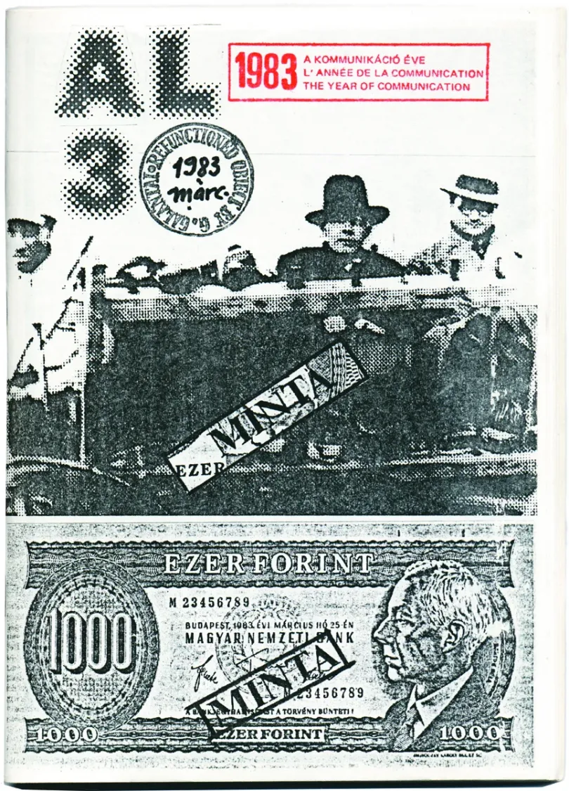Az Artpool 1983 és 1985 között 11 számot megért művészeti képes „szamizdat” folyóirata, az Aktuális Levél – Fotó: Artpool