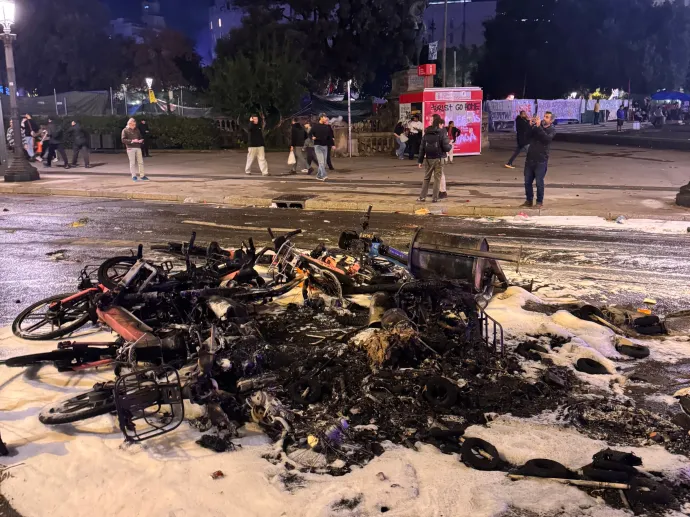 Barcelona a tüntetés után. Fotó: olvasónk.