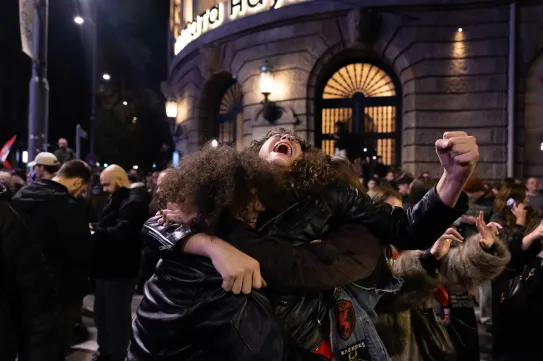 „Mindenki kiállt az ablakba és kiabált, lenyűgöző volt, aztán kimentek az utcára, az egész spontán volt”