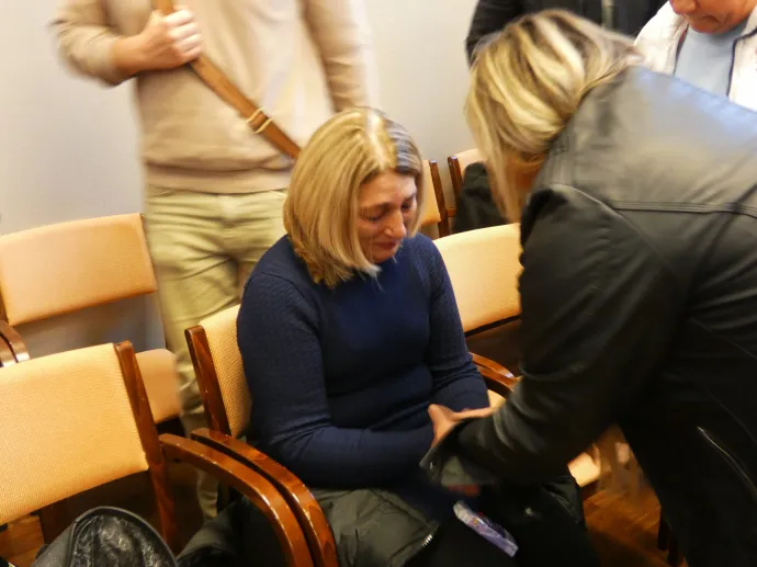 M. Zoltán özvegye a nyolc éve tartó eljárás végén – Fotó: Laczó Balázs/Telex